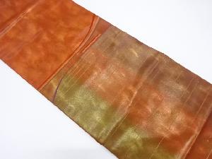 リサイクル　線描き模様織り出し名古屋帯